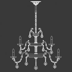 Люстра Masiero Eternity Portogallo 6+3