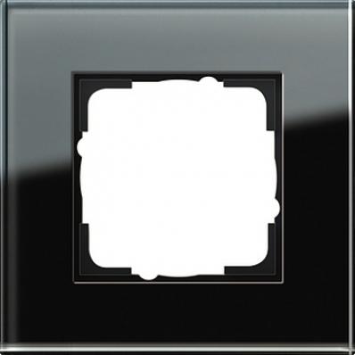 Gira-021105-Abdeckrahmen-1fach-Esprit-Glas-schwarz[1]