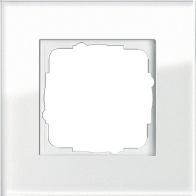 Gira-021112-Abdeckrahmen-1fach-Esprit-Glas-weiss[1]