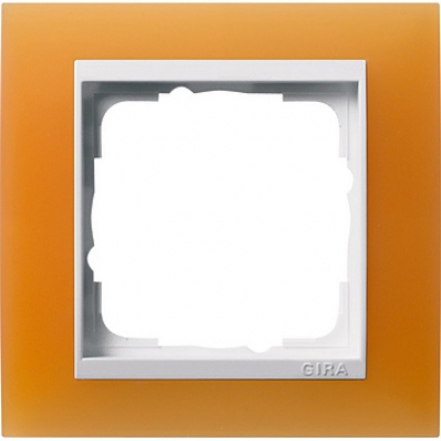 Gira-0211397-Abdeckrahmen-1fach-fuer-reinweiss-Event-opak-orange[1]
