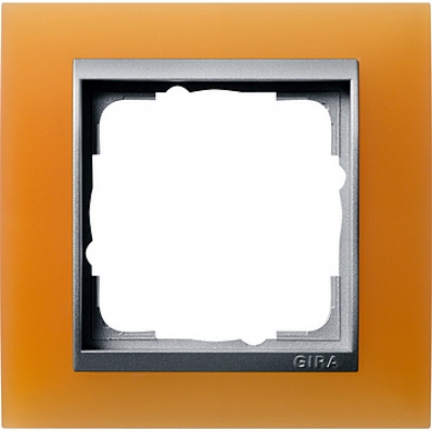 Gira-021153-Abdeckrahmen-1fach-fuer-Farbe-alu-Event-opak-orange[1]