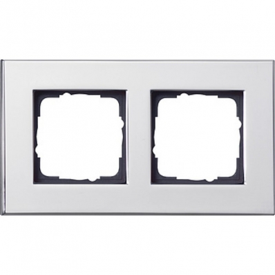 Gira-021210-Abdeckrahmen-2fach-Esprit-Chrom[1]