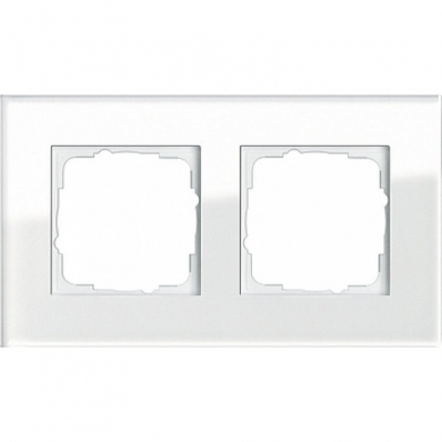 Gira-021212-Abdeckrahmen-2fach-Esprit-Glas-weiss[1]