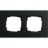 Gira-0212126-Abdeckrahmen-2fach-Esprit-Aluminium-Schwarz[1]