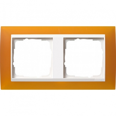 Gira-0212332-Abdeckrahmen-2fach-fuer-reinweiss-Event-opak-bernste[1]