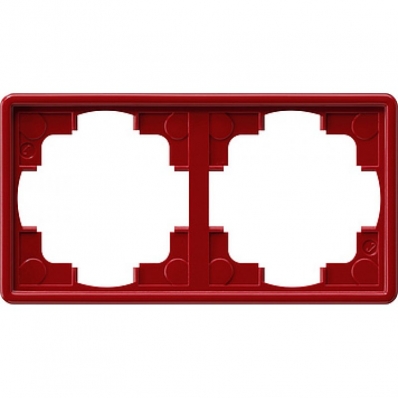Gira-021243-Abdeckrahmen-2fach-S-Color-rot[1]