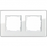 Gira-0212512-Abdeckrahmen-2fach-Esprit-Glas-C-Weiss[1]