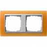 Gira-021253-Abdeckrahmen-2fach-fuer-Farbe-alu-Event-opak-orange[1]