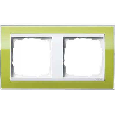 Gira-0212743-Abdeckrahmen-2fach-fuer-reinweiss-Event-Klar-Klar-Grue[1]