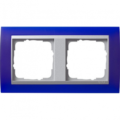 Gira-021293-Abdeckrahmen-2fach-fuer-Farbe-alu-Event-opak-blau[1]