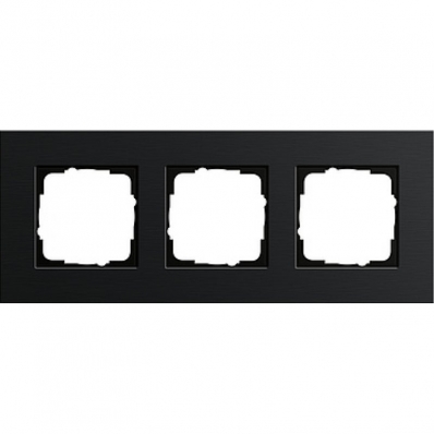 Gira-0213126-Abdeckrahmen-3fach-Esprit-Aluminium-Schwarz[1]