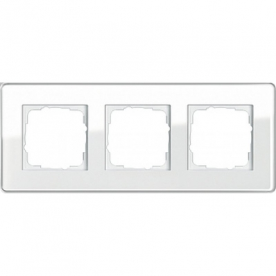 Gira-0213512-Abdeckrahmen-3fach-Esprit-Glas-C-Weiss[1]