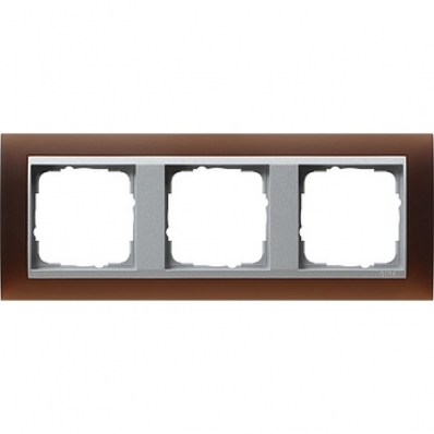 Gira-021359-Abdeckrahmen-3fach-fuer-Farbe-alu-Event-opak-dunkelbr[1]