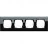 Gira-021405-Abdeckrahmen-4fach-Esprit-Glas-schwarz[1]