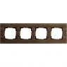 Gira-0214129-Abdeckrahmen-4fach-Esprit-Nussbaum-Aluminium[1]