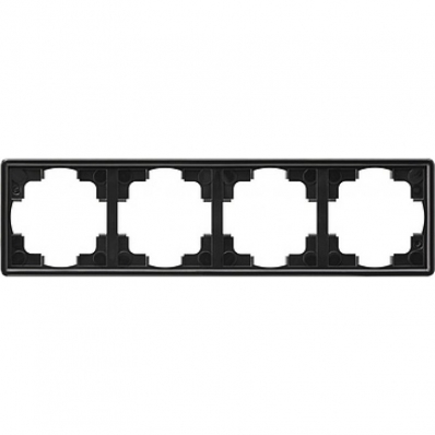 Gira-021447-Abdeckrahmen-4fach-S-Color-schwarz[1]