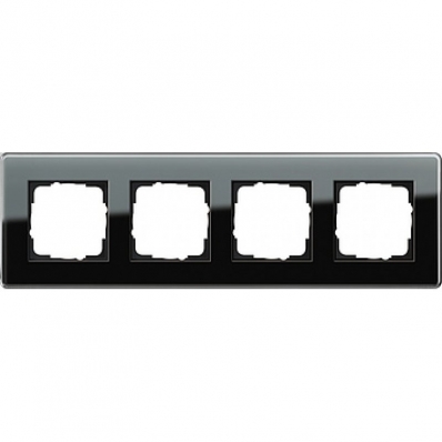 Gira-0214505-Abdeckrahmen-4fach-Esprit-Glas-C-Schwarz[1]