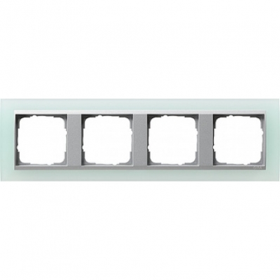 Gira-021451-Abdeckrahmen-4fach-fuer-Farbe-alu-Event-opak-mint[1]