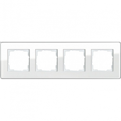 Gira-0214512-Abdeckrahmen-4fach-Esprit-Glas-C-Weiss[1]