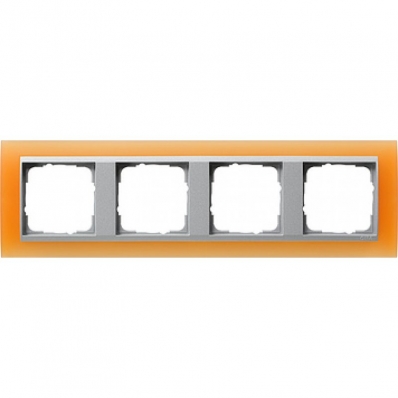 Gira-021453-Abdeckrahmen-4fach-fuer-Farbe-alu-Event-opak-orange[1]