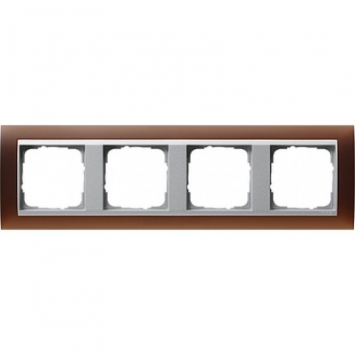 Gira-021459-Abdeckrahmen-4fach-fuer-Farbe-alu-Event-opak-dunkelbr[1]