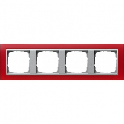 Gira-021492-Abdeckrahmen-4fach-fuer-Farbe-alu-Event-opak-rot[1]