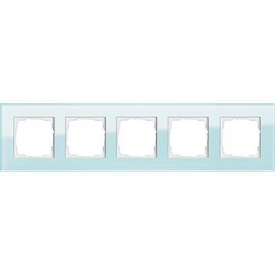 Gira-021518-Abdeckrahmen-5fach-Esprit-Glas-mint[1]