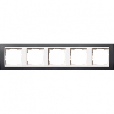 Gira-0215328-Abdeckrahmen-5fach-fuer-reinweiss-Event-anthrazit[1]