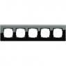 Gira-0215505-Abdeckrahmen-5fach-Esprit-Glas-C-Schwarz[1]