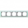 Gira-021551-Abdeckrahmen-5fach-fuer-Farbe-alu-Event-opak-mint[1]