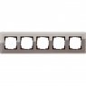 Gira-0215522-Abdeckrahmen-5fach-Esprit-Glas-C-Umbra[1]