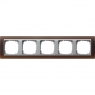 Gira-021559-Abdeckrahmen-5fach-fuer-Farbe-alu-Event-opak-dunkelbr[1]