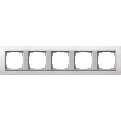 Gira-021571-Abdeckrahmen-5fach-fuer-Farbe-Alu-Event-Reinweiss-matt[1]