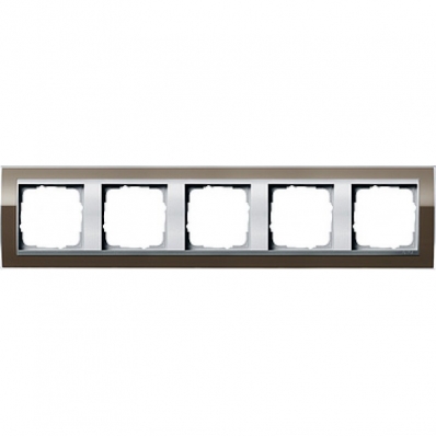 Gira-0215766-Abdeckrahmen-5fach-fuer-Farbe-Alu-Event-Klar-Braun[1]