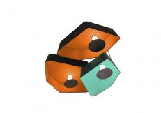 Потолочный светильник Designheure Nénuphar Pl2g1pnledoto