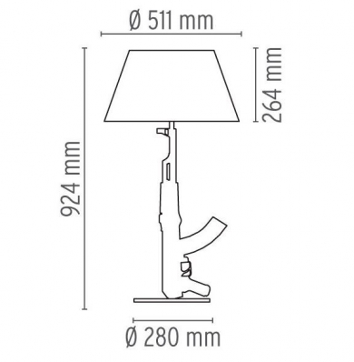 Настольная лампа Flos Guns Bedside F2953000 2