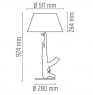 Настольная лампа Flos Guns Bedside F2953000 2