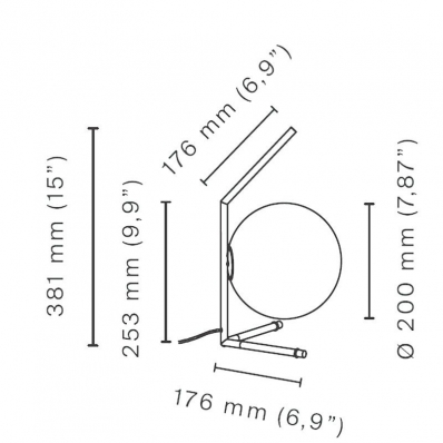 Настольная лампа Flos IC T1 Low F3171057 2