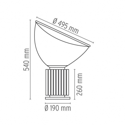 Настольная лампа Flos Taccia LED F6607004 2