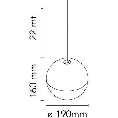Подвес Flos String Light Sphere F6480030