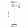 Торшер Flos Romeo Moon F6109000