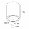Накладной светильник Delta Light Boxy R 251 77 811 922 ED8 B-B 2