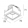 Встраиваемый светильник Delta Light Caree ST L LED 202 53 811 922 B-MMAT 2