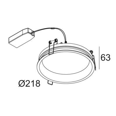 Встроенный светильник Delta Light Diro SBL L 202 297 83 W 2