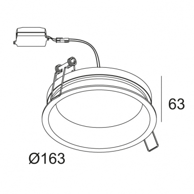 Встроенный светильник Delta Light Diro SBL M 202 296 83 W