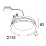 Встроенный светильник Delta Light Diro SBL M 202 296 83 W