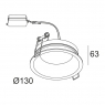 Встроенный светильник Delta Light Diro SBL M 202 295 83 W 2