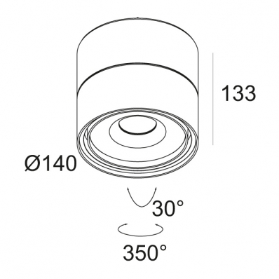 Накладной потолочный светильник Delta Light LINK 315 41 811 922 W 2