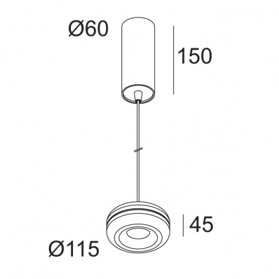 Подвесной светильник Delta Light McDelta 286 691 811 932 ED8 W 2