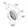 Накладной светильник Delta Light Rand 285 501 124 ED8 A 2